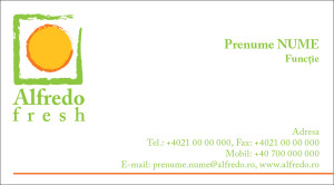 Alfredo Fresh - business card template